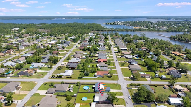 1402 New Hampshire Ave, Lynn Haven, FL 32444 - aerial perspective of suburban area with a nearby body of water