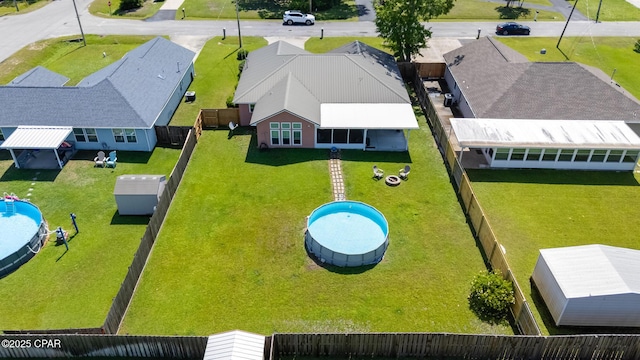 1402 New Hampshire Ave, Lynn Haven, FL 32444 - view of subject property featuring a pool area