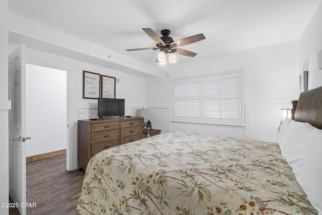 14701 Front Beach Rd Unit 1735, Panama City Beach, FL 32413 - bedroom featuring wood finished floors and ceiling fan