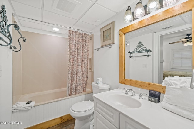 14701 Front Beach Rd Unit 1735, Panama City Beach, FL 32413 - full bath with toilet, vanity, and shower / tub combo