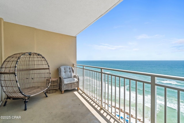 14701 Front Beach Rd Unit 1735, Panama City Beach, FL 32413 - balcony featuring view of water and beach