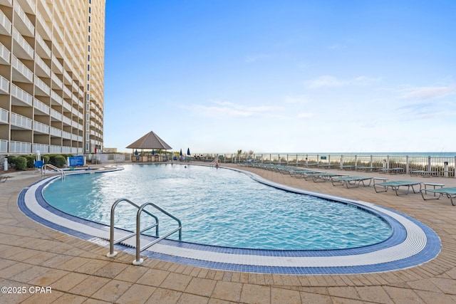 14701 Front Beach Rd Unit 1735, Panama City Beach, FL 32413 - community pool with a patio