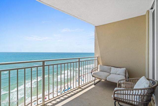 14701 Front Beach Rd Unit 1735, Panama City Beach, FL 32413 - balcony featuring view of water and beach