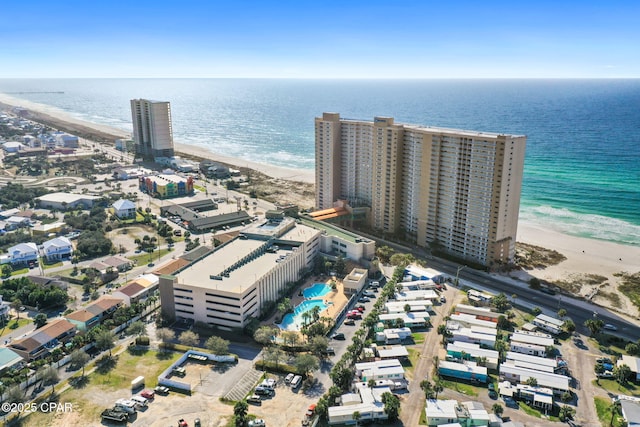 14701 Front Beach Rd Unit 1735, Panama City Beach, FL 32413 - drone / aerial view of waterfront with a beach