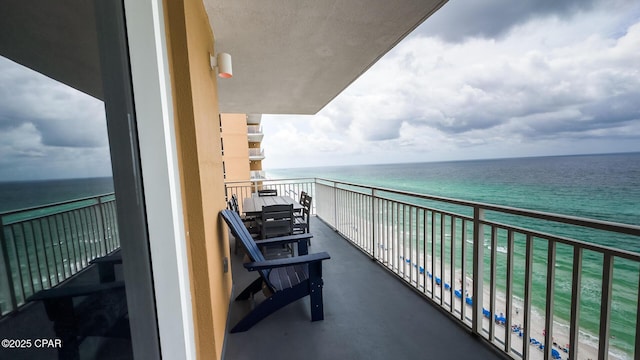 17739 Front Beach Rd Unit 1007W, Panama City Beach, FL 32413 - balcony with a water view