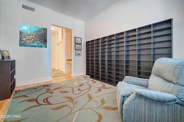 8700 Front Beach Rd Unit 7101, Panama City Beach, FL 32407 - living area featuring wood finished floors and baseboards