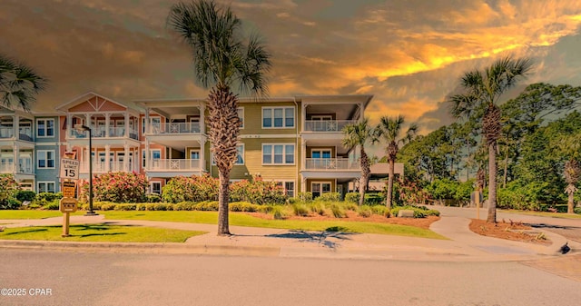 8700 Front Beach Rd Unit 7101, Panama City Beach, FL 32407 - view of property at dusk