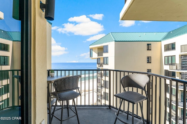 9850 S Thomas Dr Unit 1112E, Panama City Beach, FL 32408 - balcony featuring a water view