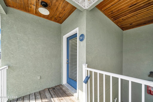 216 Bonita Cir Unit C, Panama City, FL 32408 - property entrance featuring stucco siding