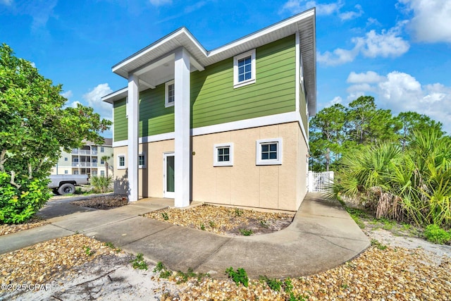 216 Bonita Cir Unit C, Panama City, FL 32408 - view of front of home with stucco siding