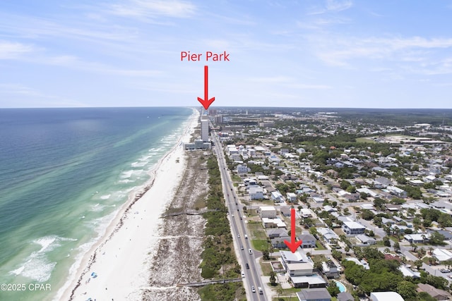13826 Front Beach Rd, Panama City Beach, FL 32413 - aerial view of waterfront with a beach