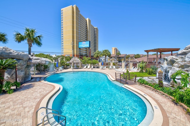 17620 Front Beach Rd Unit Y3, Panama City Beach, FL 32413 - community pool with a patio
