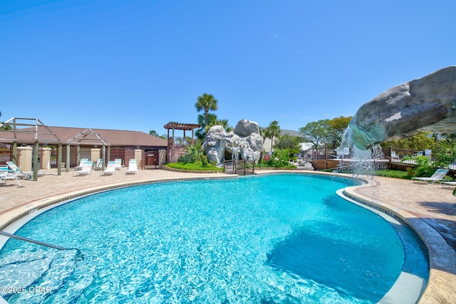 17620 Front Beach Rd Unit Y3, Panama City Beach, FL 32413 - community pool with fence and a patio area