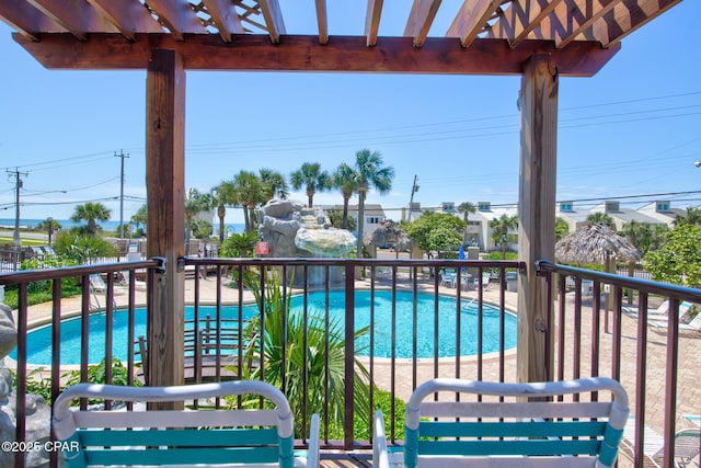 17620 Front Beach Rd Unit Y3, Panama City Beach, FL 32413 - balcony with view of pool area