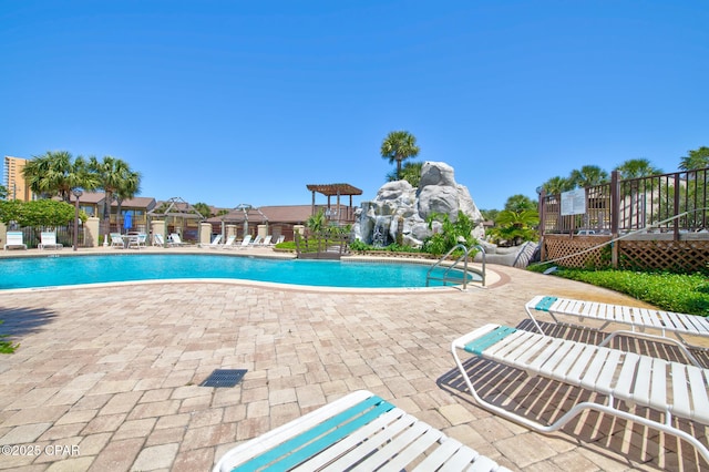 17620 Front Beach Rd Unit Y3, Panama City Beach, FL 32413 - community pool featuring a patio area
