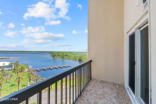 23223 Front Beach Rd Unit A509, Panama City Beach, FL 32413 - balcony featuring a water view