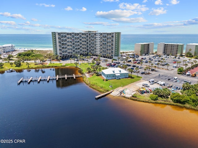 23223 Front Beach Rd Unit A509, Panama City Beach, FL 32413 - aerial view of a large body of water and apartment complex
