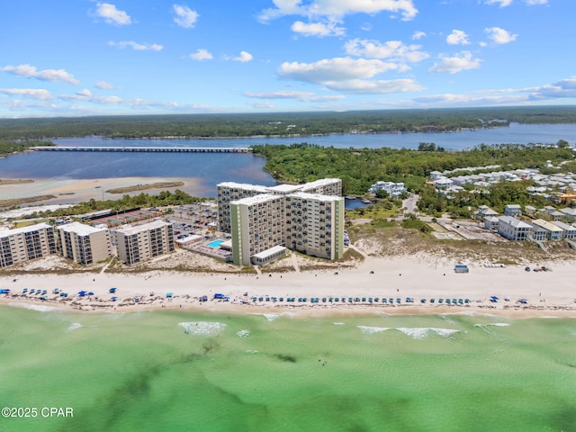 23223 Front Beach Rd Unit A509, Panama City Beach, FL 32413 - aerial view of waterfront with a beach