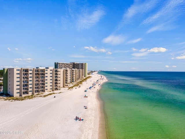 23223 Front Beach Rd Unit A509, Panama City Beach, FL 32413 - drone / aerial view of expansive coastline and apartment complex / building