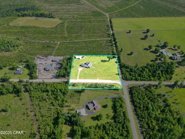 18562 Lois Fowler Rd, Blountstown, FL 32424 - overview of rural landscape featuring property boundaries highlighted