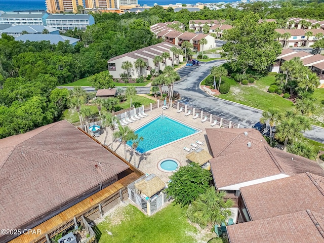 17620 Front Beach Rd Unit 2V, Panama City Beach, FL 32413 - bird's eye view of a pool