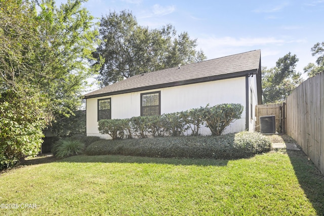 4130 White Pine Ct, Tallahassee, FL 32311 - view of property exterior with central AC unit and a shingled roof