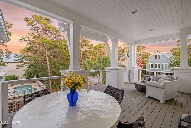 135 Buddy St, Santa Rosa Beach, FL 32459 - deck featuring outdoor dining space