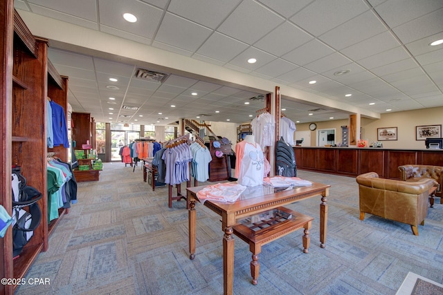 11619 Front Beach Rd Unit 1110, Panama City Beach, FL 32407 - community lobby featuring a paneled ceiling and recessed lighting