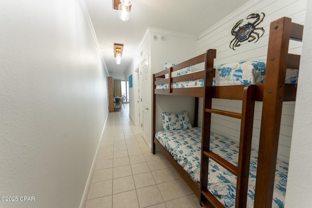 14701 Front Beach Rd Unit 1727, Panama City Beach, FL 32413 - bedroom with crown molding and light tile patterned floors