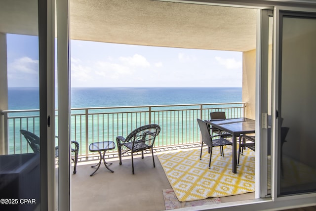 14701 Front Beach Rd Unit 1727, Panama City Beach, FL 32413 - balcony featuring a water view