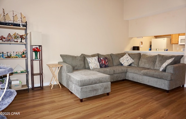 2738 W Tharpe St Unit 1103, Tallahassee, FL 32303 - living area featuring wood finished floors and baseboards