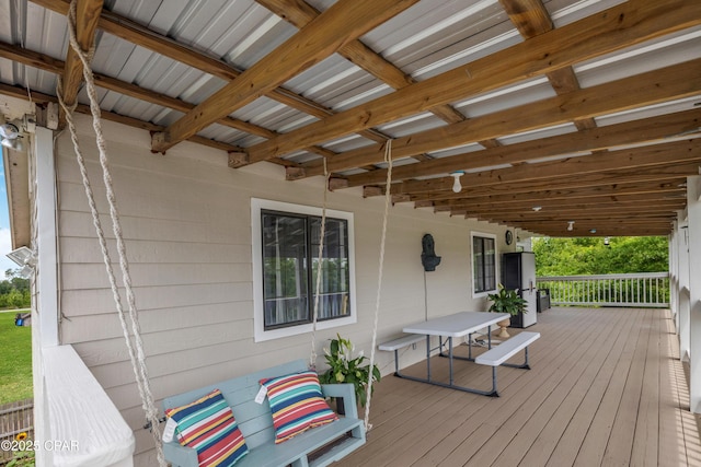 4331 Garrison Rd, Panama City, FL 32404 - view of wooden deck