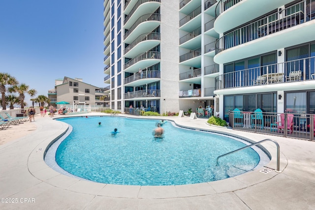 6201 Thomas Dr Unit 202, Panama City Beach, FL 32408 - community pool with a patio
