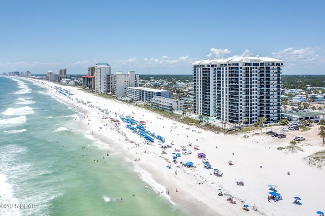 6201 Thomas Dr Unit 202, Panama City Beach, FL 32408 - bird's eye view of waterfront with a beach