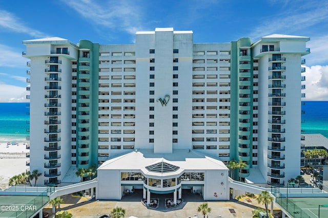 6201 Thomas Dr Unit 202, Panama City Beach, FL 32408 - view of apartment building / complex with a water view