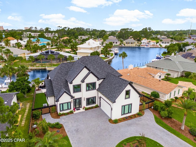 1507 Trout Ln, Panama City Beach, FL 32408 - aerial view of residential area featuring a nearby body of water