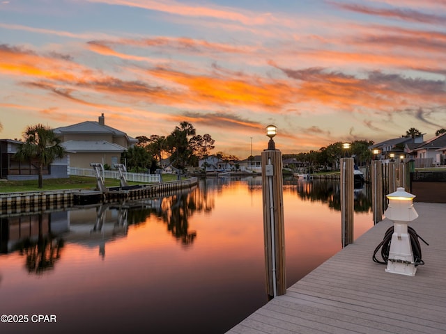 1507 Trout Ln, Panama City Beach, FL 32408 - dock area featuring a water view