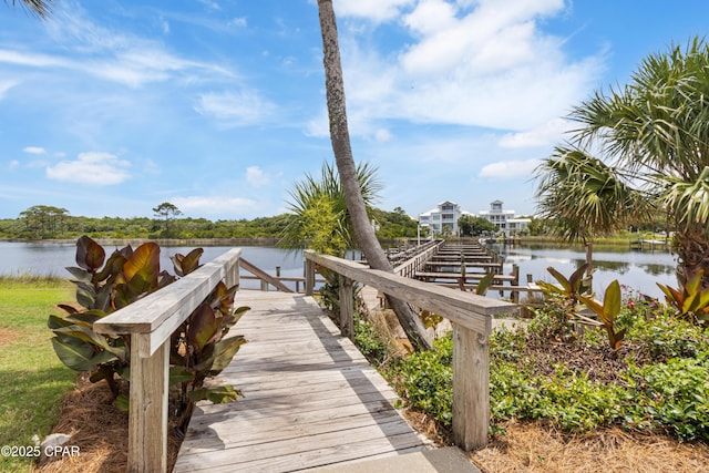 23223 Front Beach Rd Unit A704, Panama City Beach, FL 32413 - dock area featuring a water view