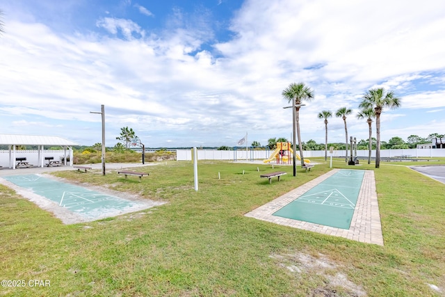 23223 Front Beach Rd Unit A704, Panama City Beach, FL 32413 - view of property's community featuring shuffleboard