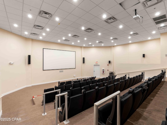 16819 Front Beach Rd Unit 2800, Panama City Beach, FL 32413 - view of carpeted home theater
