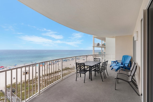 10519 Front Beach Rd Unit 601A, Panama City Beach, FL 32407 - balcony with view of water and beach