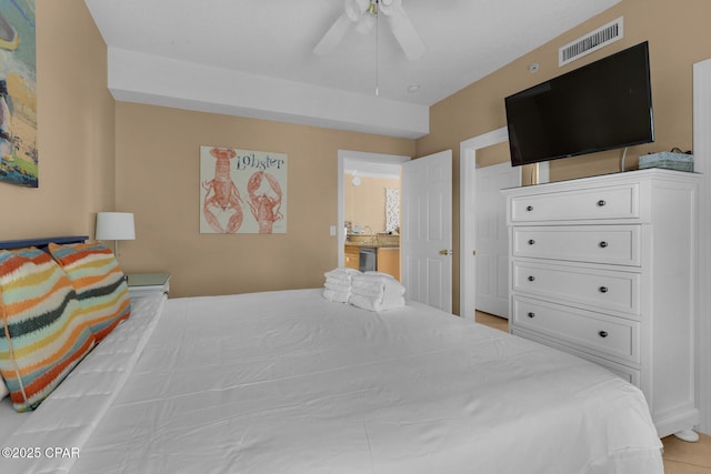 10519 Front Beach Rd Unit 601A, Panama City Beach, FL 32407 - bedroom featuring ceiling fan