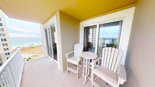 11800 Front Beach Rd Unit 2-201, Panama City Beach, FL 32407 - balcony featuring view of water and beach