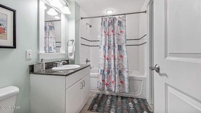 11800 Front Beach Rd Unit 2-201, Panama City Beach, FL 32407 - bathroom with vanity, toilet, and shower / bath combo