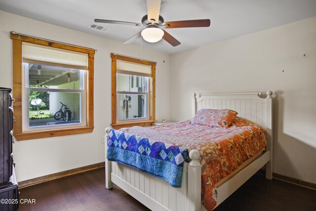 133 Devane Rd, Chattahoochee, FL 32324 - living room featuring ceiling fan, wooden ceiling, wood finished floors, and baseboards