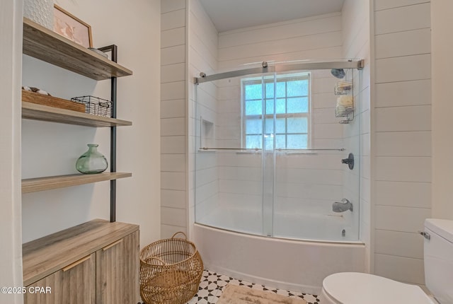5138 8th Ave, Malone, FL 32445 - bathroom with toilet and combined bath / shower with glass door