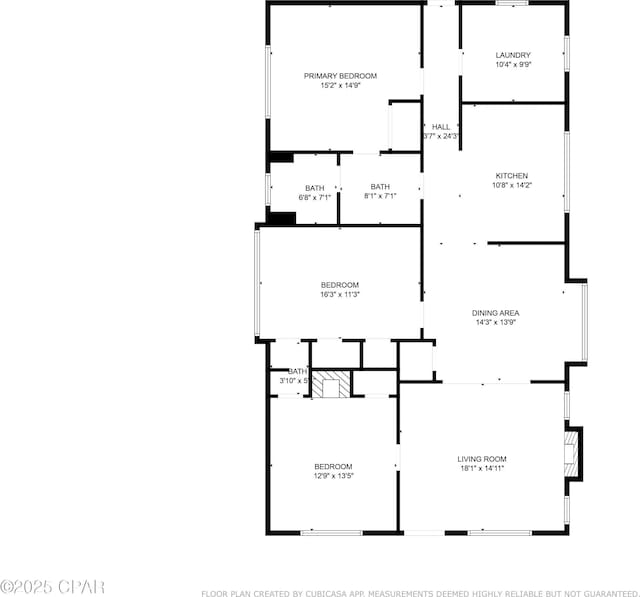 5138 8th Ave, Malone, FL 32445 - floor plan / room layout