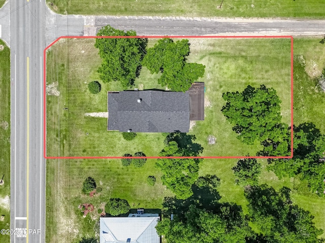 5138 8th Ave, Malone, FL 32445 - aerial view of property and surrounding area with property boundaries highlighted