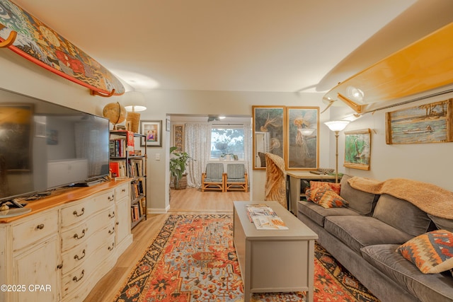 5821 S Lagoon Dr, Panama City, FL 32408 - living room featuring light wood finished floors