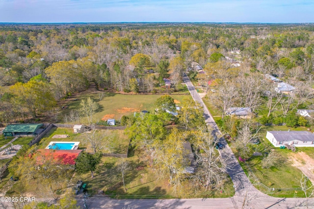 540 4th St, Chipley, FL 32428 - aerial view of a forest and a pool
